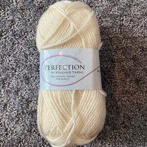 Perfection by Kraemer Yarns worsted in ivory